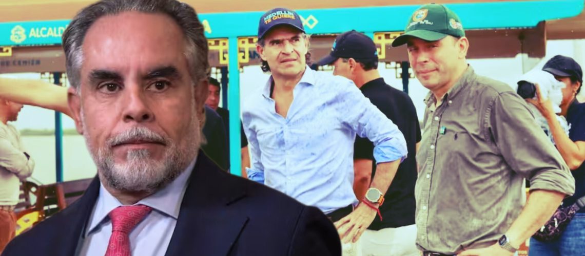 Ministro Armando Benedetti y alcaldes de Medellín y Cali