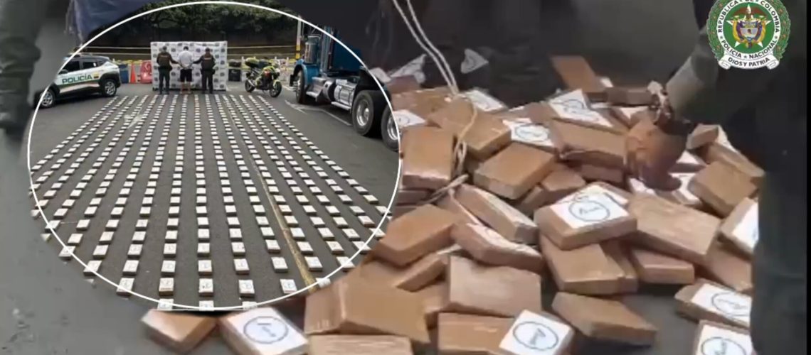 Cocaína incautada en Cauca