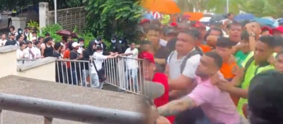 desmanes Uniatlántico durante consulta para elegir rector