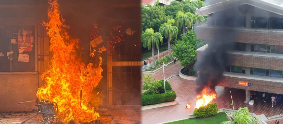 Actos vandálicos Uniatlántico