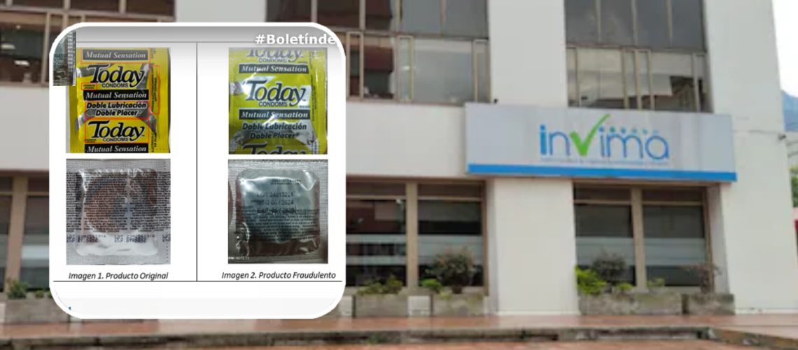 Invima sobre condones Today falsificados