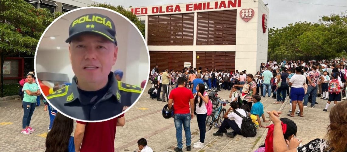 Policía sobre intoxicación de niños en colegios de Barranquilla