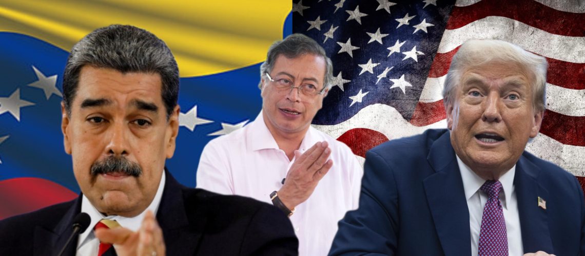 Nicolás Maduro, Gustavo Petro y Donald Trump
