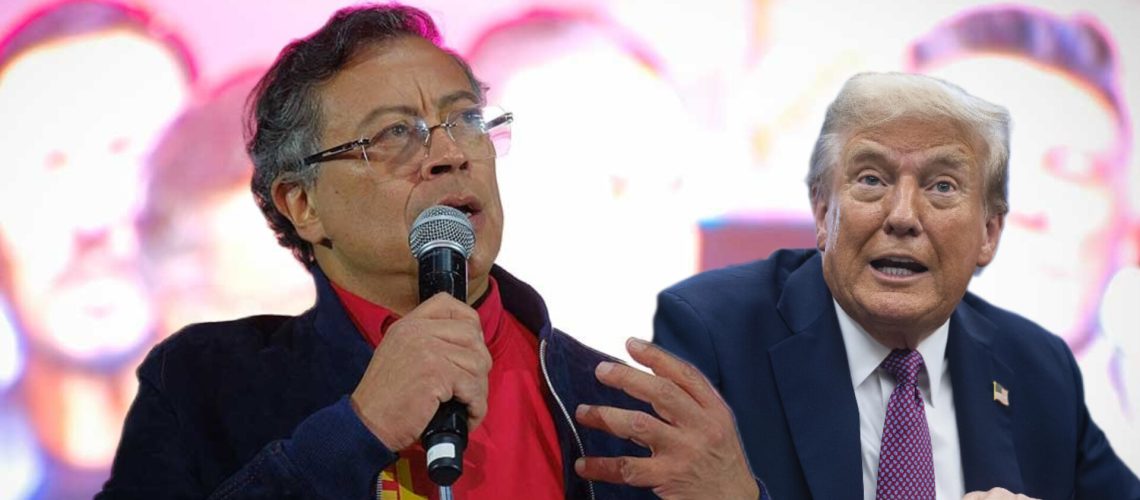 Presidente Gustavo Petro y Donald Trump