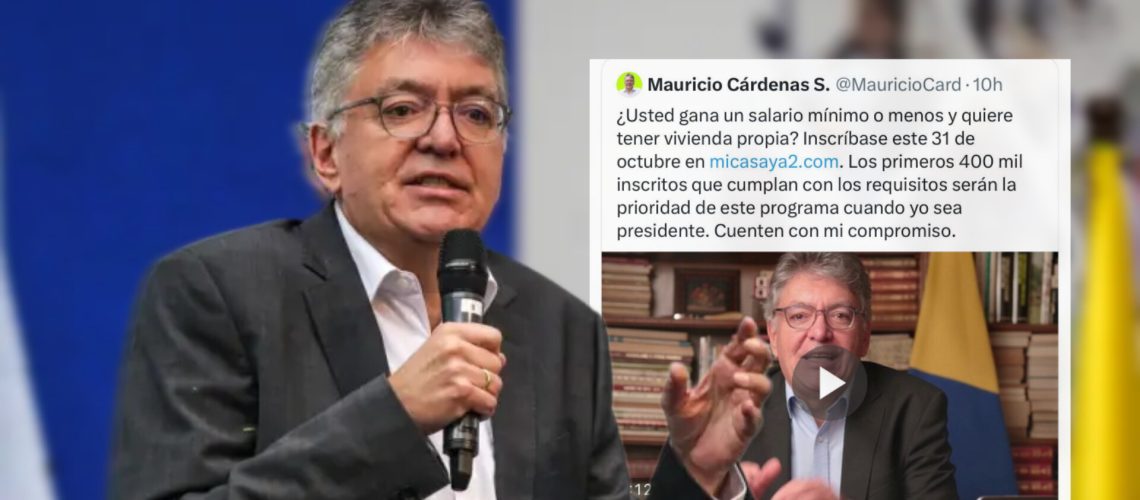 Precandidato presidencial Mauricio Cárdenas y polémica tuit sobre presuntas dádivas