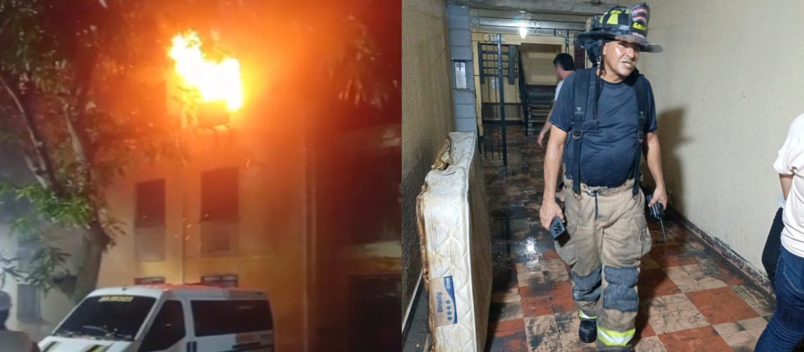 Incendio conjunto residencial en San Isidro