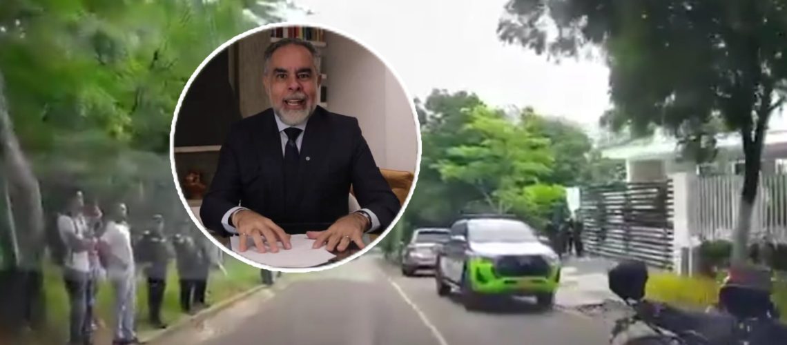 Allanamiento mansión de Armando Benedetti en Lagos del Caujaral