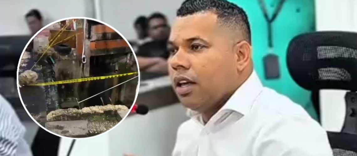 Concejal Alexis Castillo sobre puente colapsado en El Bosque