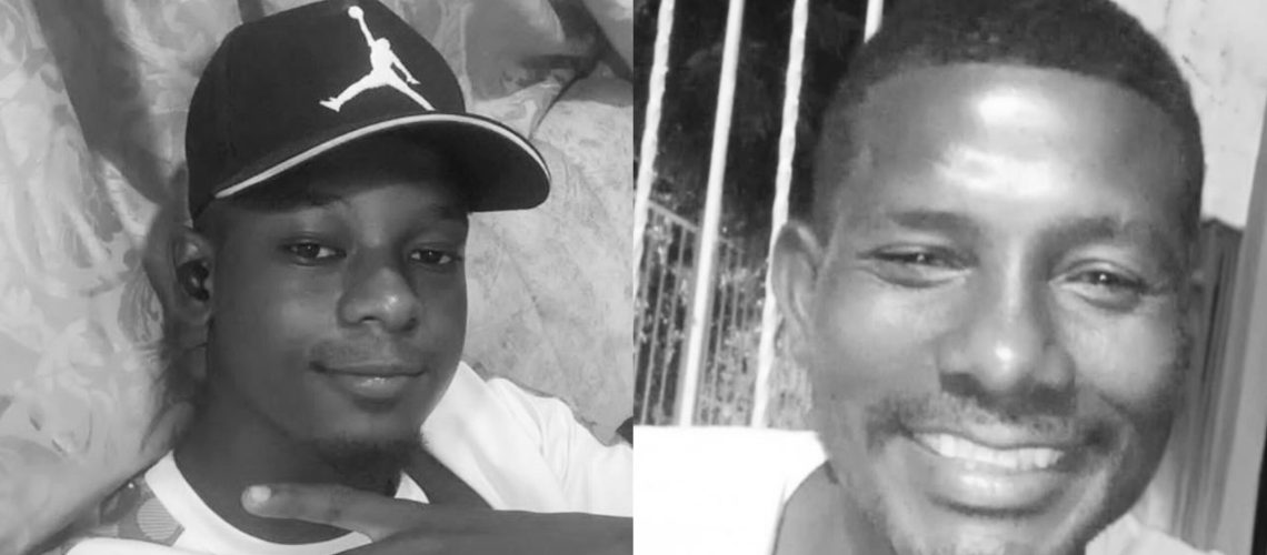 Yhonykel Cáceres y Oliver Cáceres, asesinado en el barrio La Manga