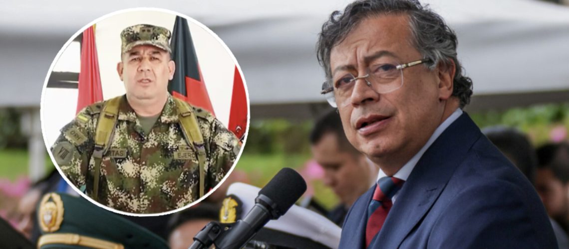 Presidente Petro y general Juan Miguel Huertas