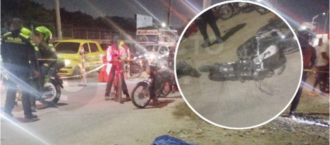 Motociclista fallecido accidente frente a la escuela de Policía Antonio Nariño
