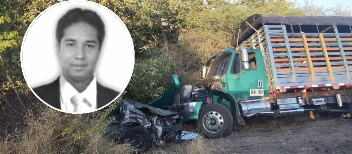 Docente de Baranoa fallecido en accidente vía Barranquilla-Ciénaga