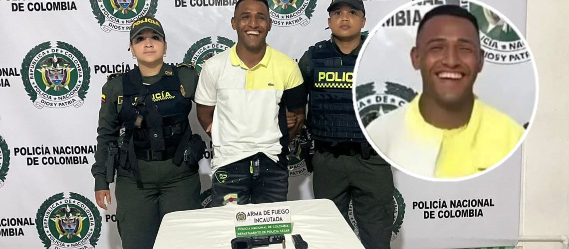 Hombre muerto de la risa tras ser capturado en Valledupar