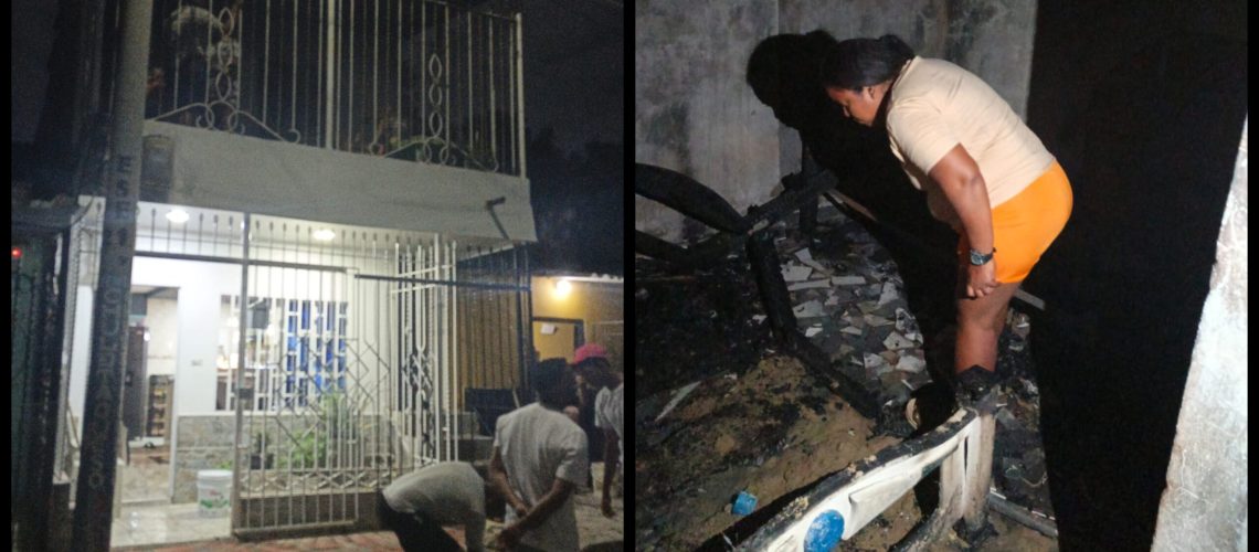 Incendio en vivienda del barrio La Gloria en Barranquilla