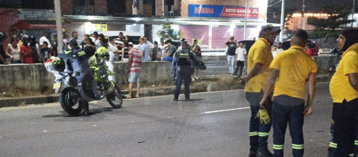 Choque de motos con muerto en la Circunvalar, frente a Los Olivos