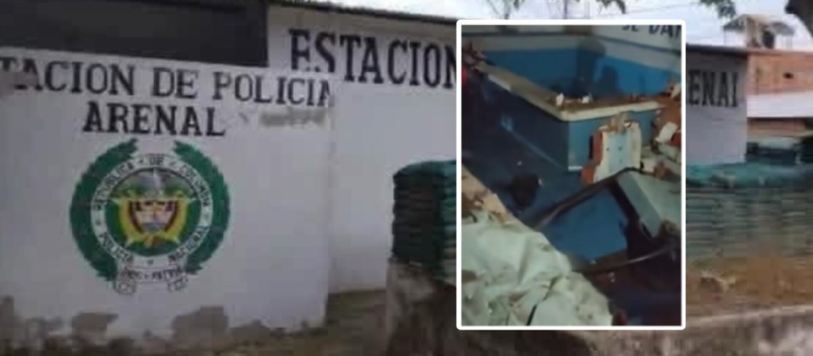 Ataque con explosivos a Estación de Policía Arenal