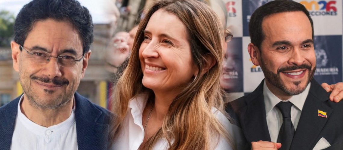 Iván Cepeda, Paloma Valencia y Abelardo de la Espriella