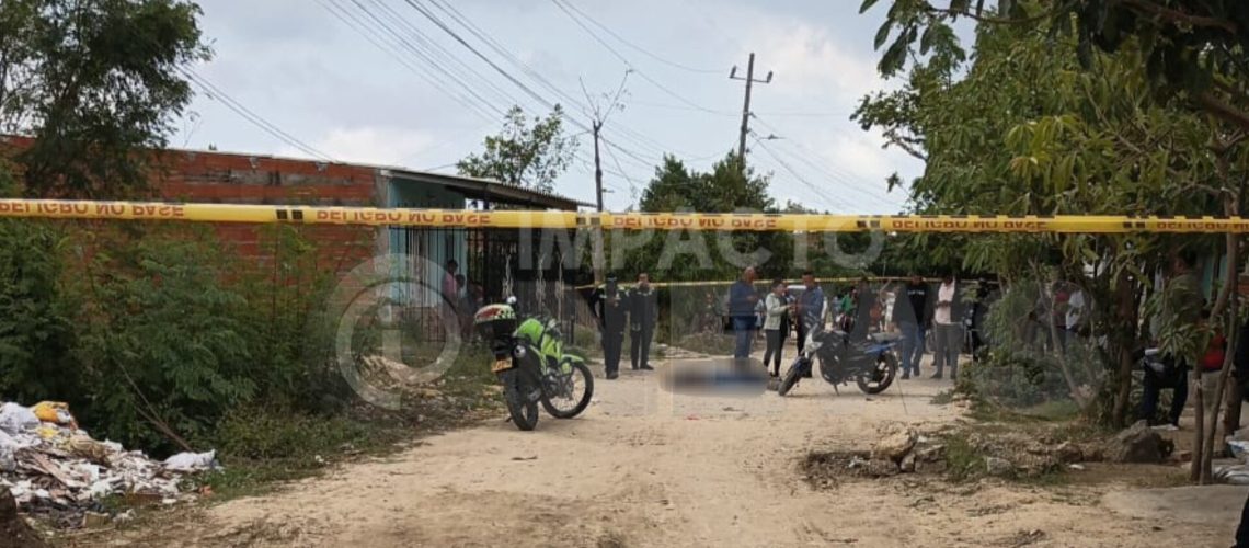 Lugar donde se perpetró el doble homicidio