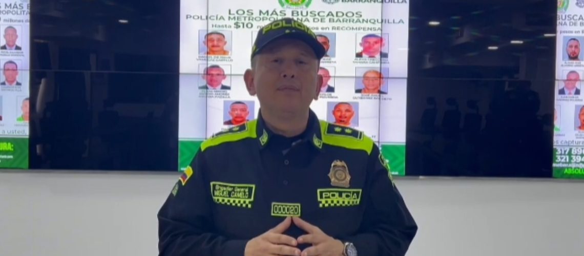 Policía revela nuevo cartel con los más buscados por homicidio en Barranquilla