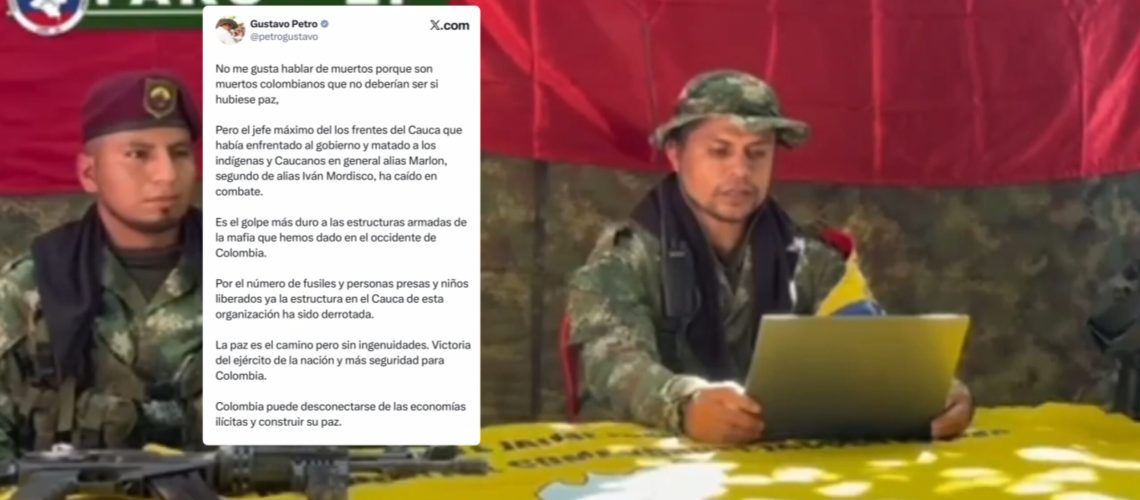 Reaparición de alias Marlon tras ser dado por muerto por el Gobierno Petro