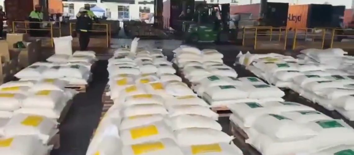 Incautación 7,6 toneladas de cocaína en el puerto de Cartagena
