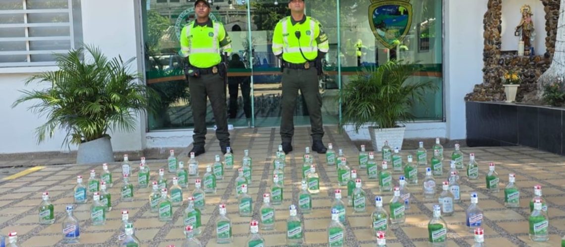 Incautación licor de contrabando Barranquilla