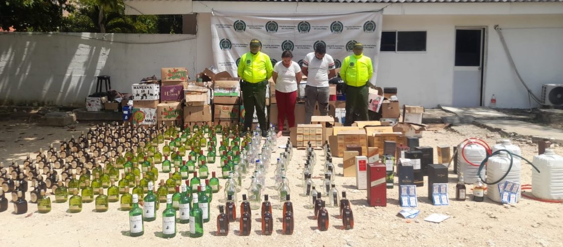 Incautan licor Rebolo