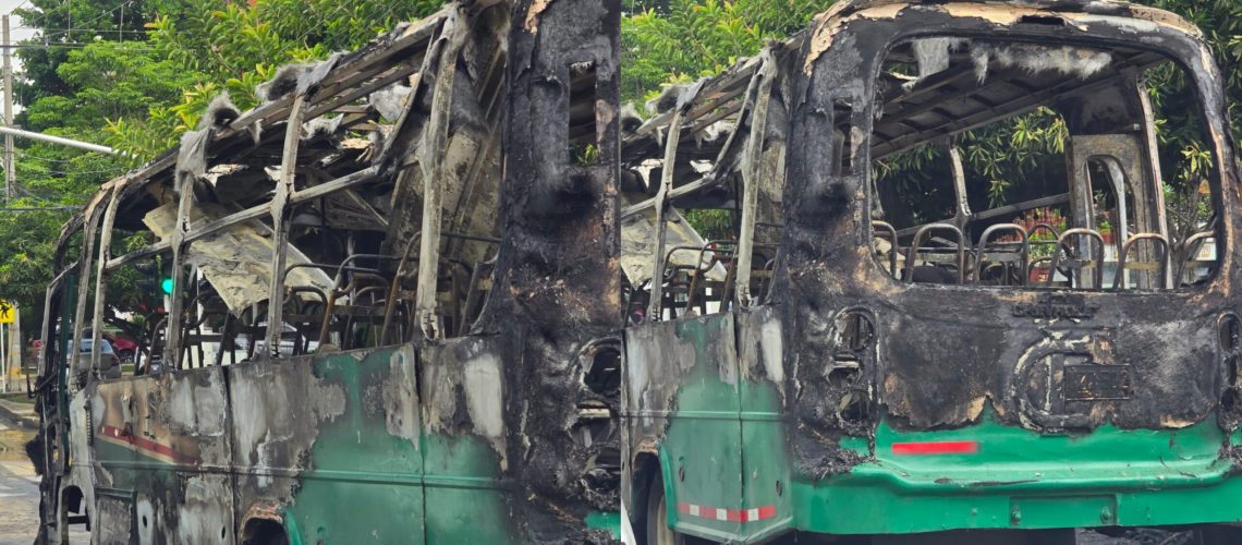 Incendio bus de Sobusa 43 con 85