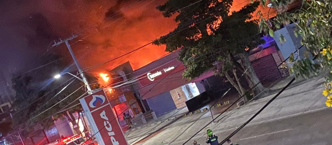 Incendio en local comercial del norte de Barranquilla