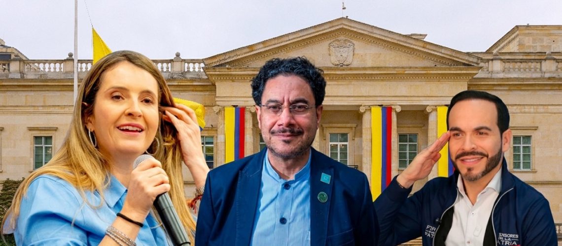 Iván Cepeda, Paloma Valencia y Abelardo de la Espriella