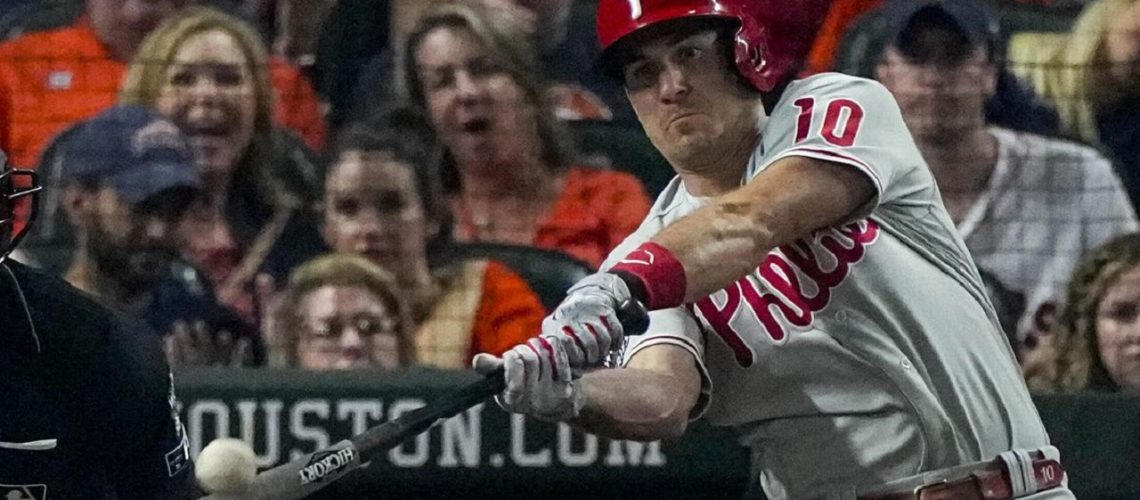 J.T. Realmuto home run ante astros primer juego