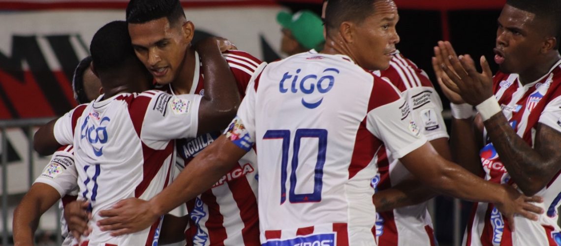 Bogotá. Julio 31 de 2023. Junior enfrenta al Atletico Bucaramanga en juego válido por la fecha 3 de la liga BetPlay II en el Estadio Metropolitano de Fútbol Roberto Meléndez. (Colprensa - Jairo Kasssiani)