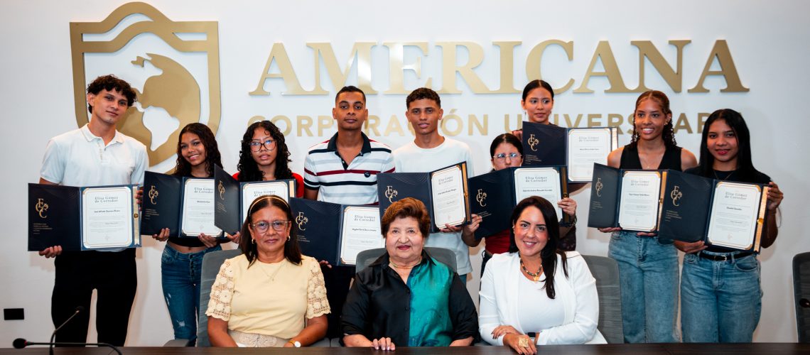 La Americana entrega las primeras Becas Elisa Gómez de Corredor con cobertura del 100 % durante toda la carrera (1)