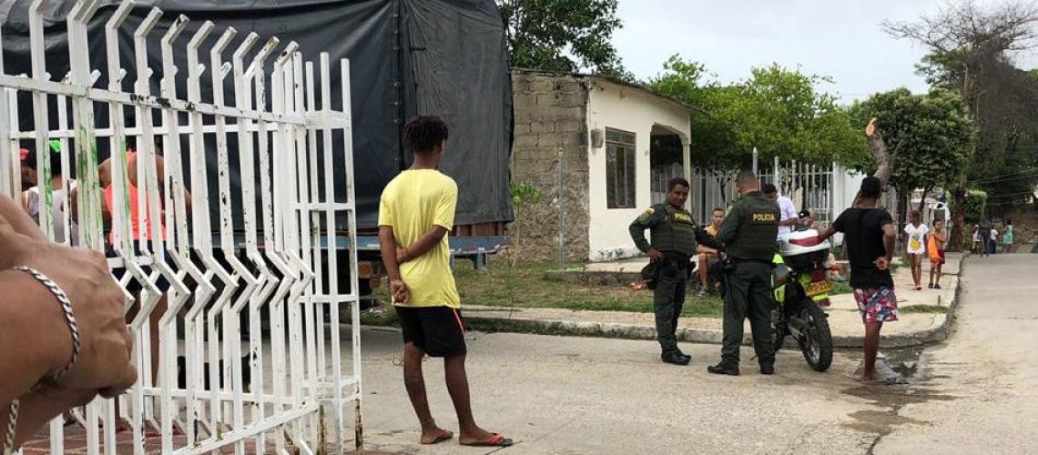 Maltrato mujer barrio Paraguay Cartagena