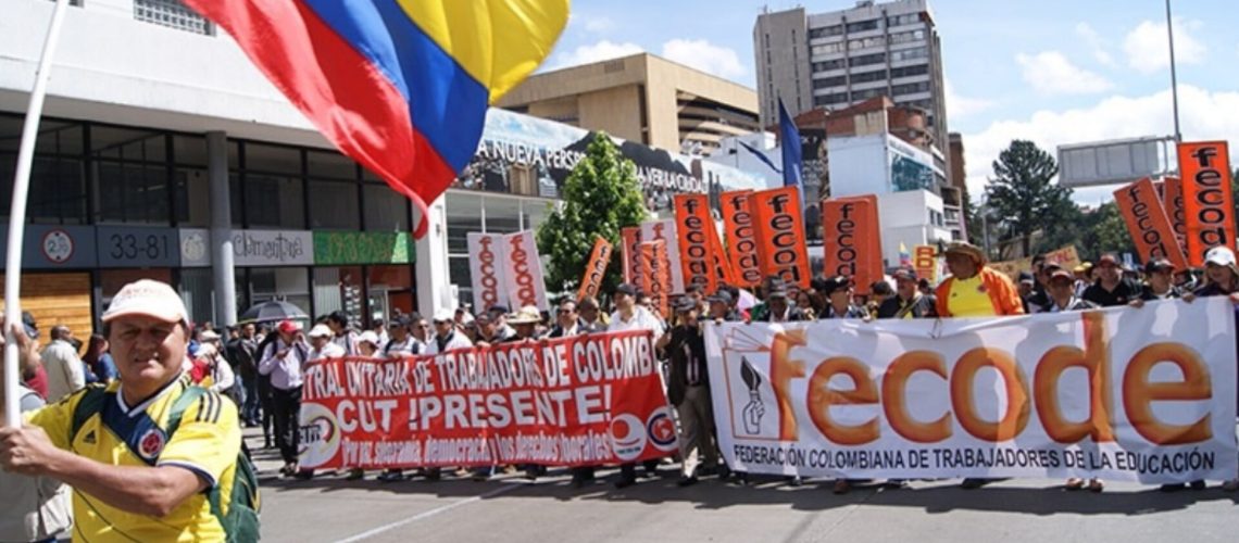 Marchas Fecode y CUT