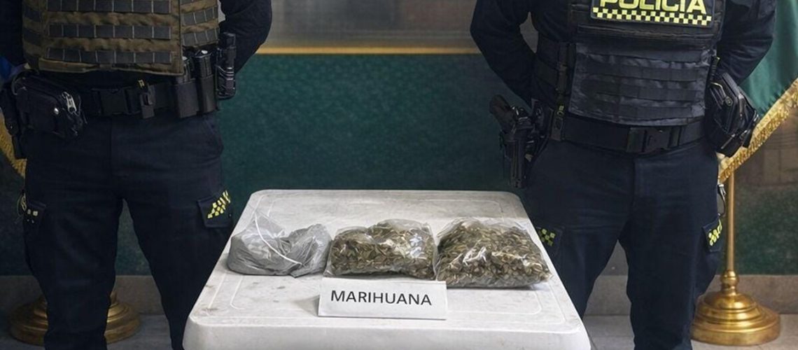 Marihuana incautada a adolescente en Bellarena