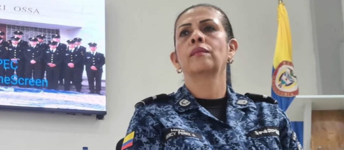 Mayor Nancy Pérez, directora (e) de La Modelo Bogotá