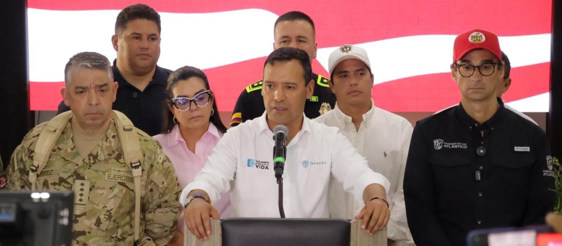 Ministro de Defensa Pedro Sánchez en Baranoa, Atlántico (1)