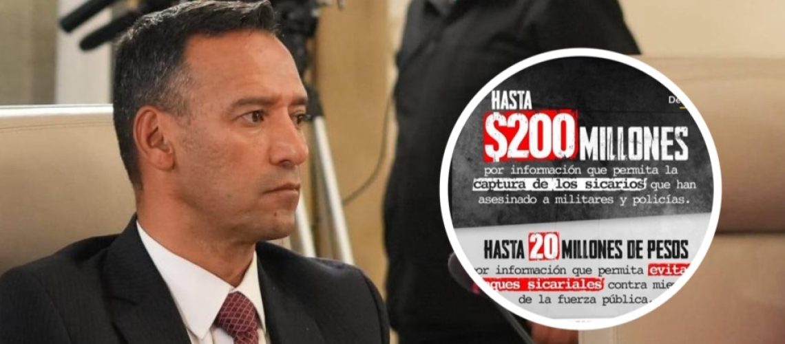 Ministro recompensa atentados fuerza pública