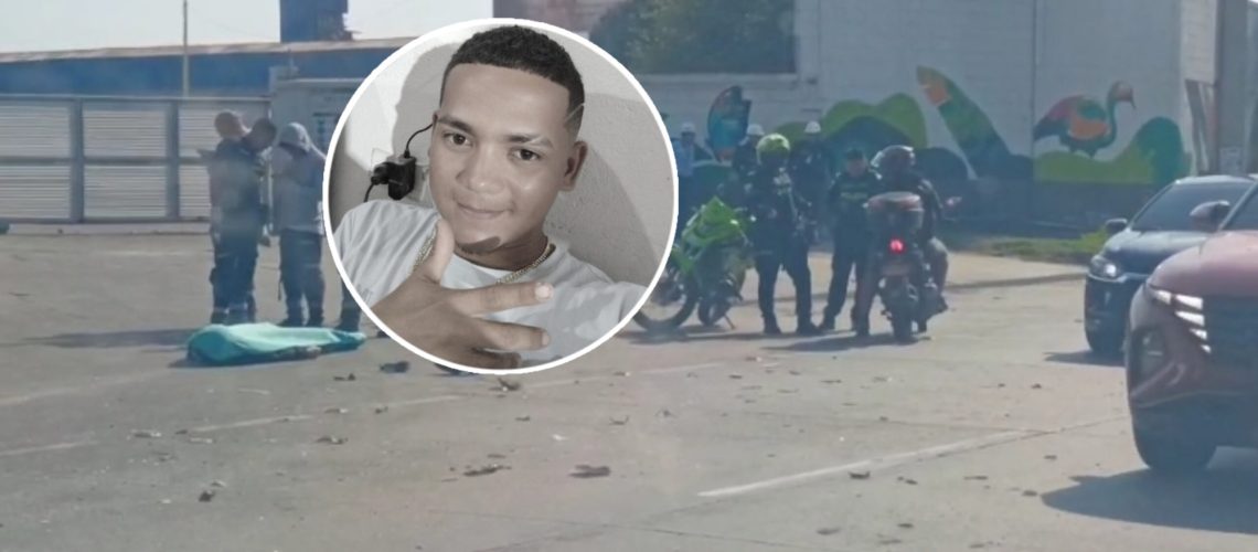 Motociclista muerto tras choque con bus en vía 40