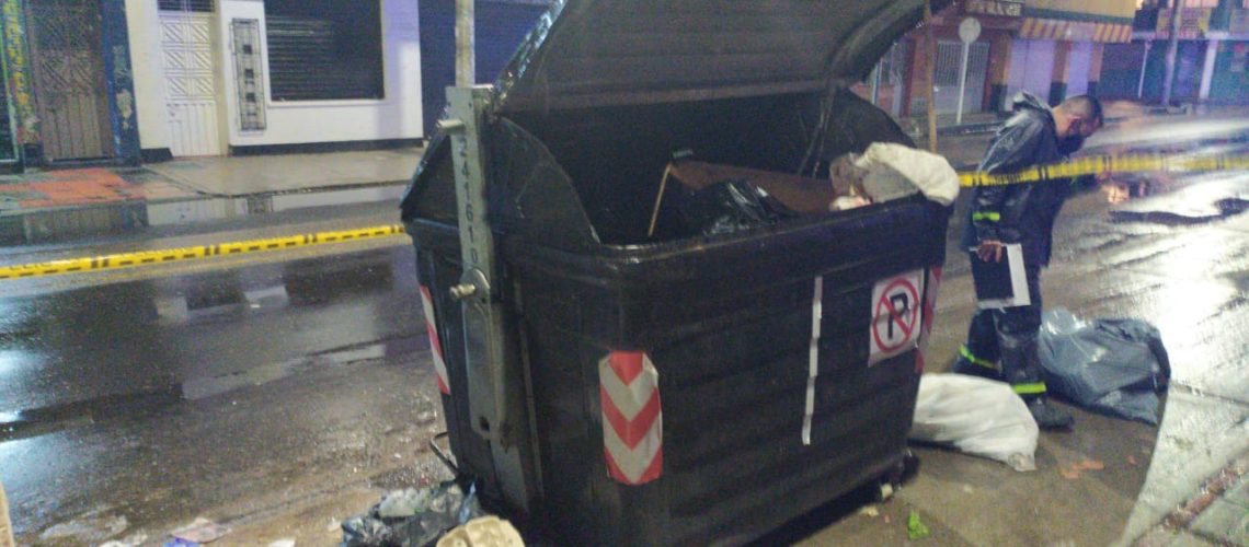 Muerte bebe contenedor Bogotá1