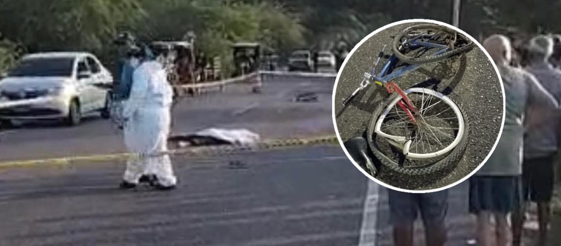 Muerte de hombre en bicicleta Santo Tomás
