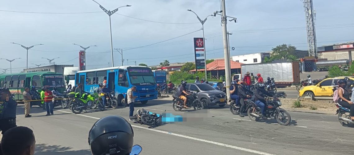 Muerte motociclista Circunvalar de Barranquilla