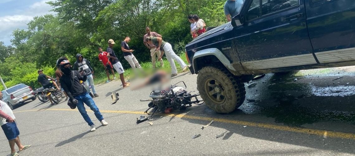 Muerto accidente Juan de Acosta - San José de Saco