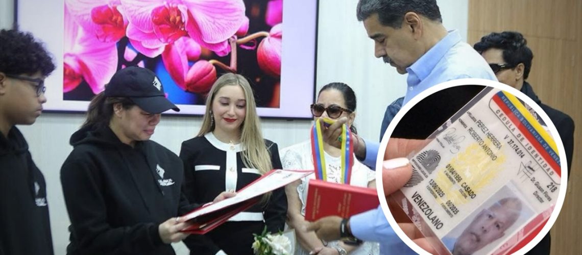 Nacionalidad venezolana Rubby Pérez