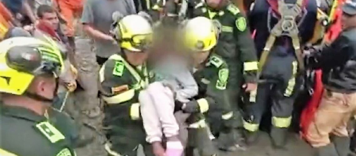 Niña rescatada en Risaralda