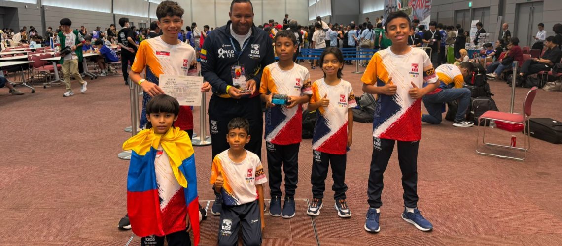 Niños colombianos campeones mundial de robótica en Japón