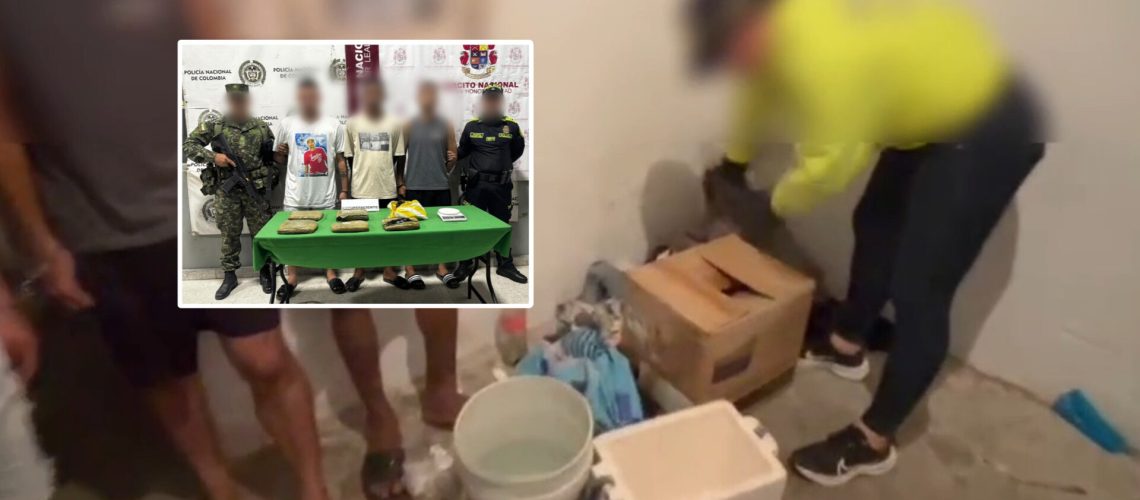 Olla de vicio desmantelada y Costeños capturados en La Central, Soledad