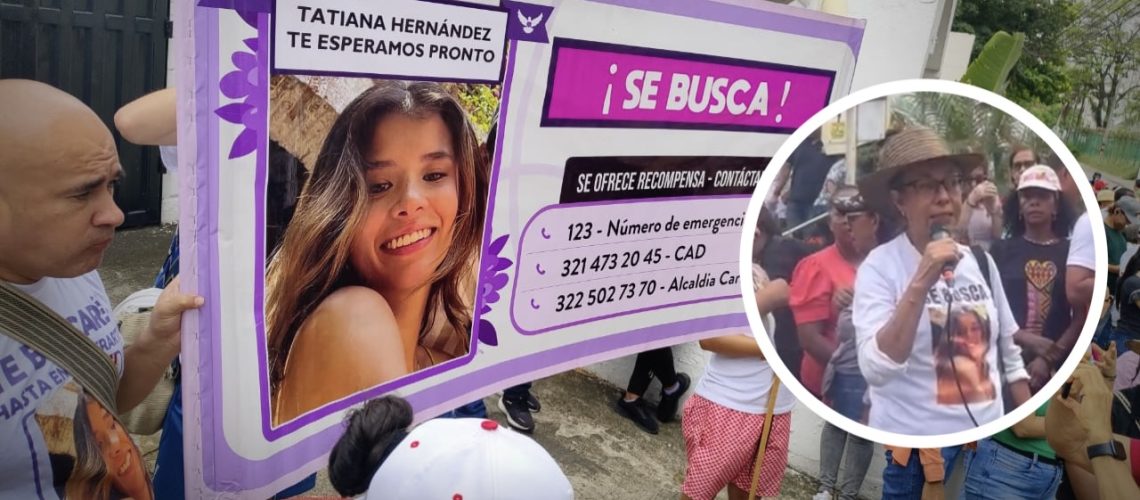 Padres estudiante desaparecida Cartagena