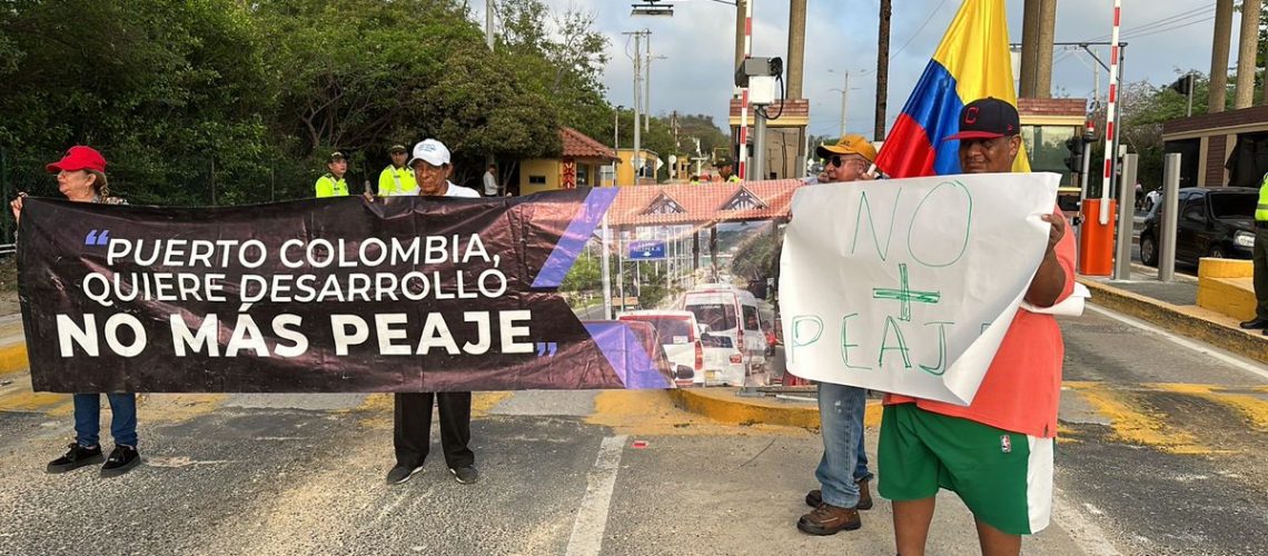 Peaje Papiros protesta1A